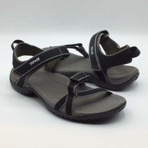 Teva Verra Black/Grey Sport Sandals NWOT